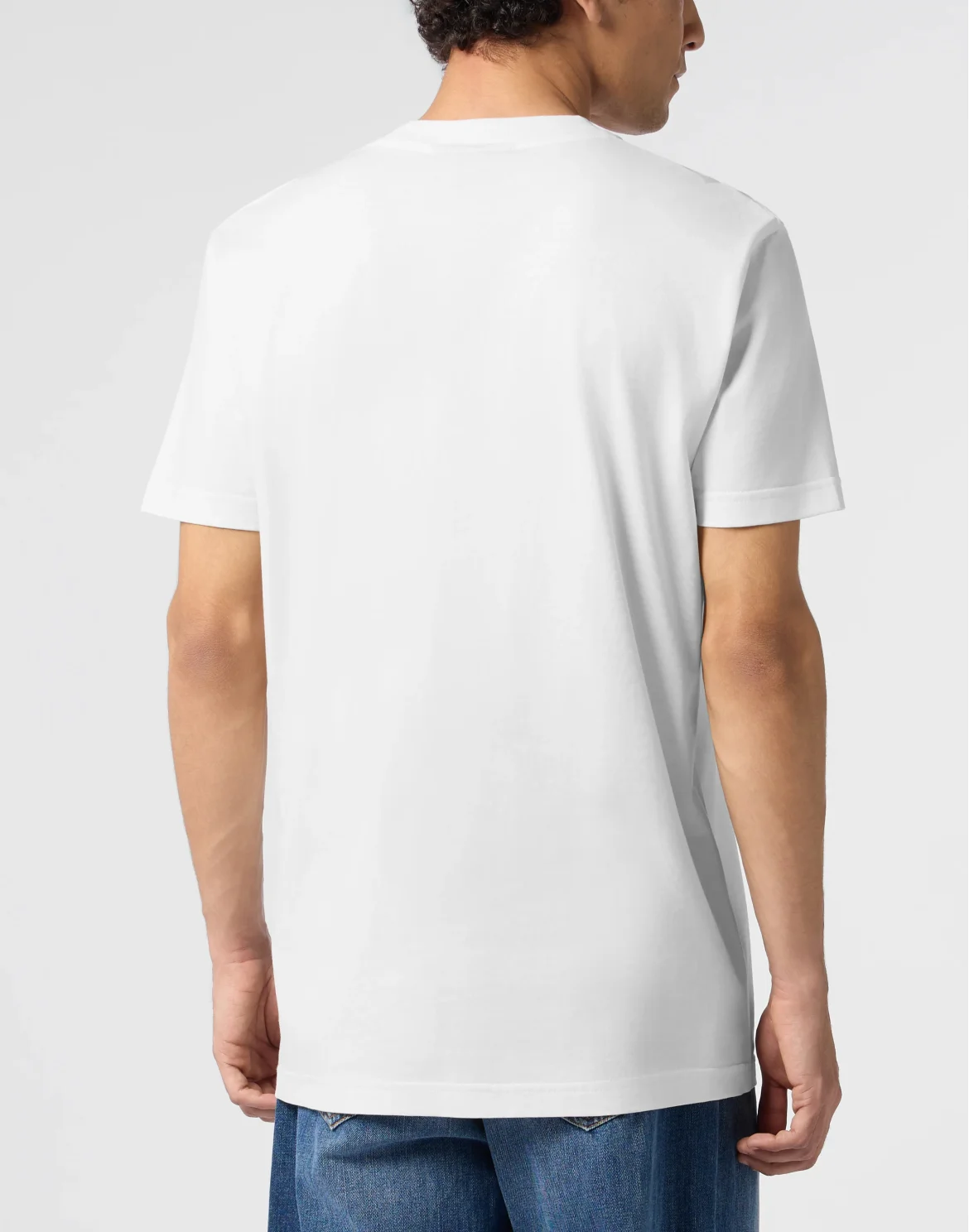 Round Neck T-Shirt Space Rocket Patch, цвет: Бежевый