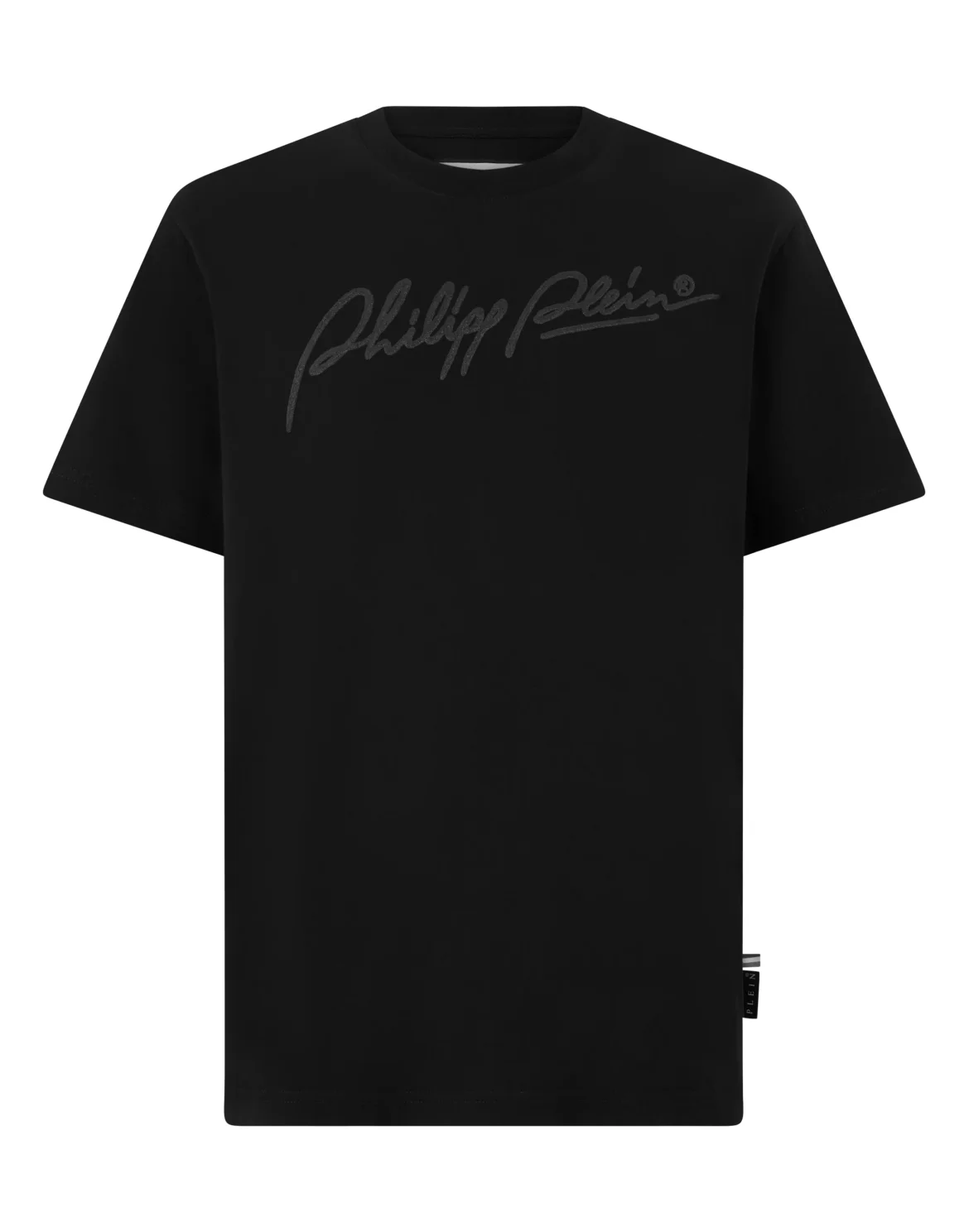 Round Neck T-Shirt Plein Signature, цвет: Черный