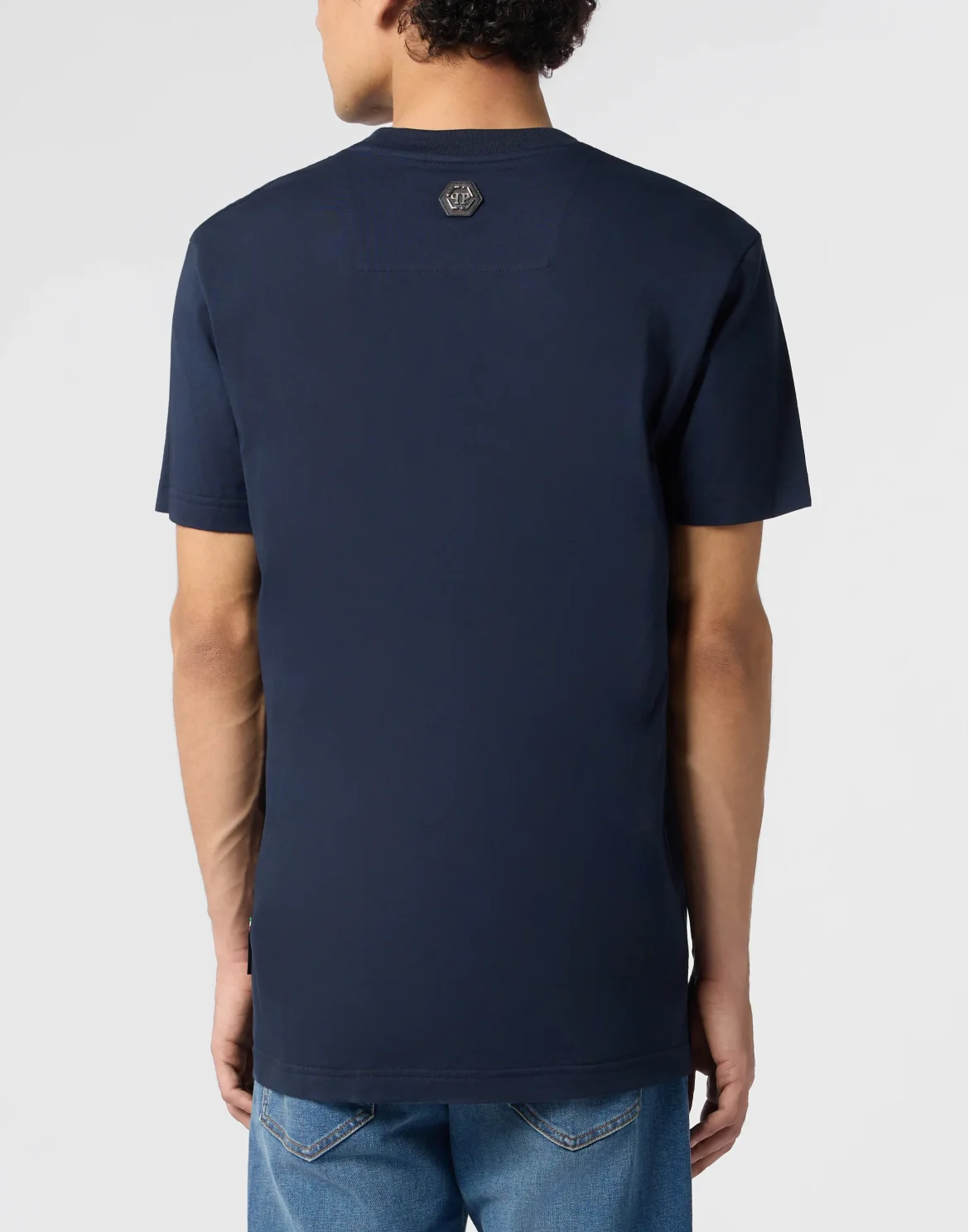 Round Neck T-Shirt Skull Monogram, цвет: Синий