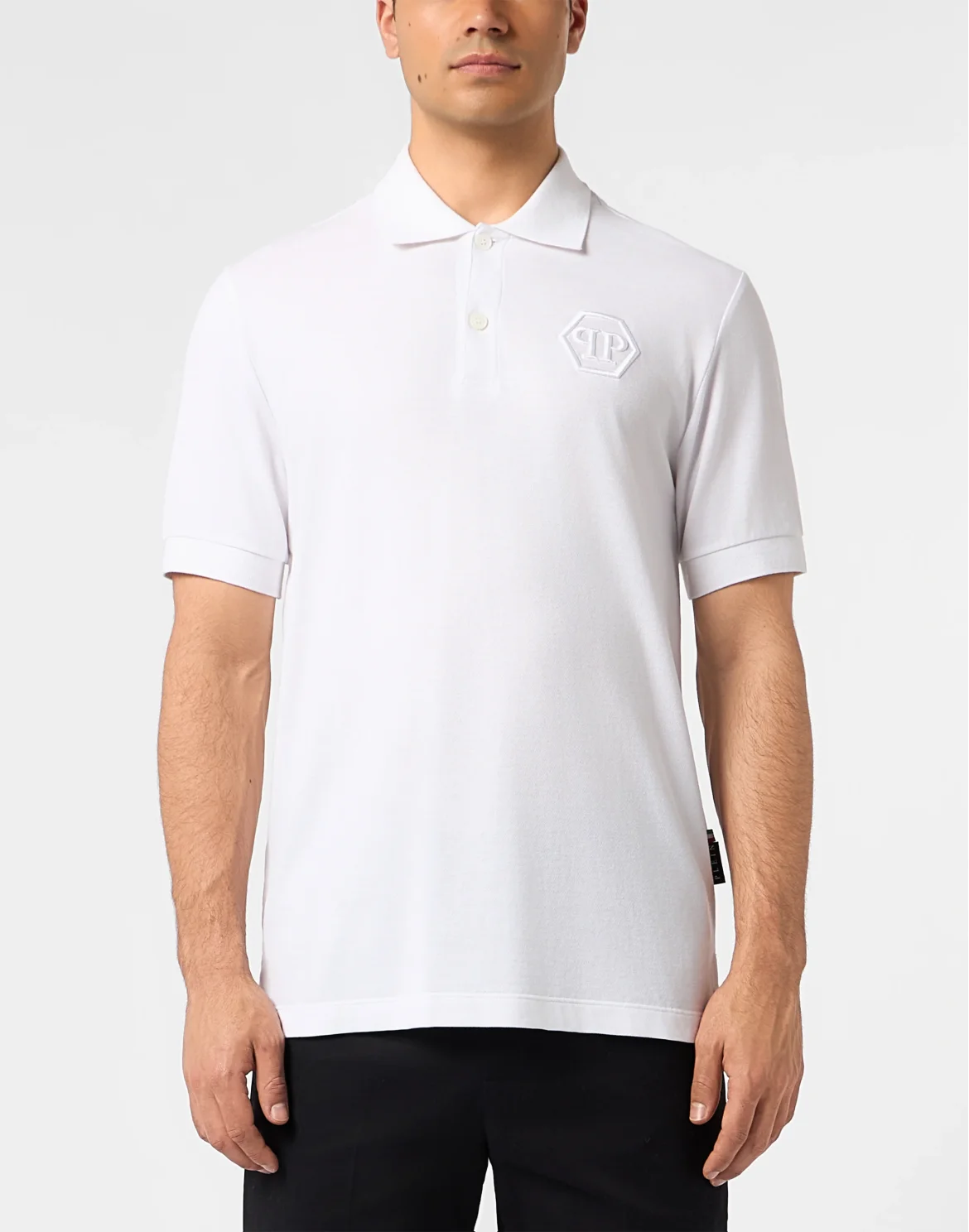 Polo T-Shirt Embroidery Hexagon, цвет: Белый