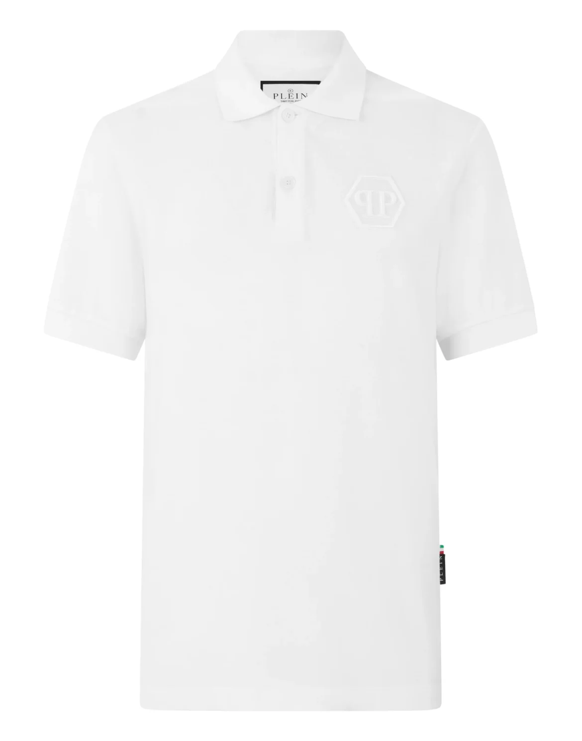 Polo T-Shirt Embroidery Hexagon, цвет: Белый
