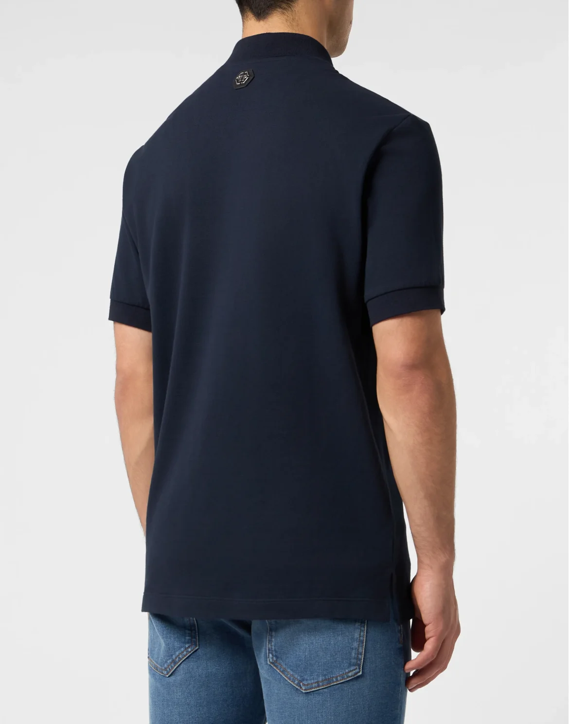 Polo T-Shirt Embroidery Hexagon, цвет: Синий