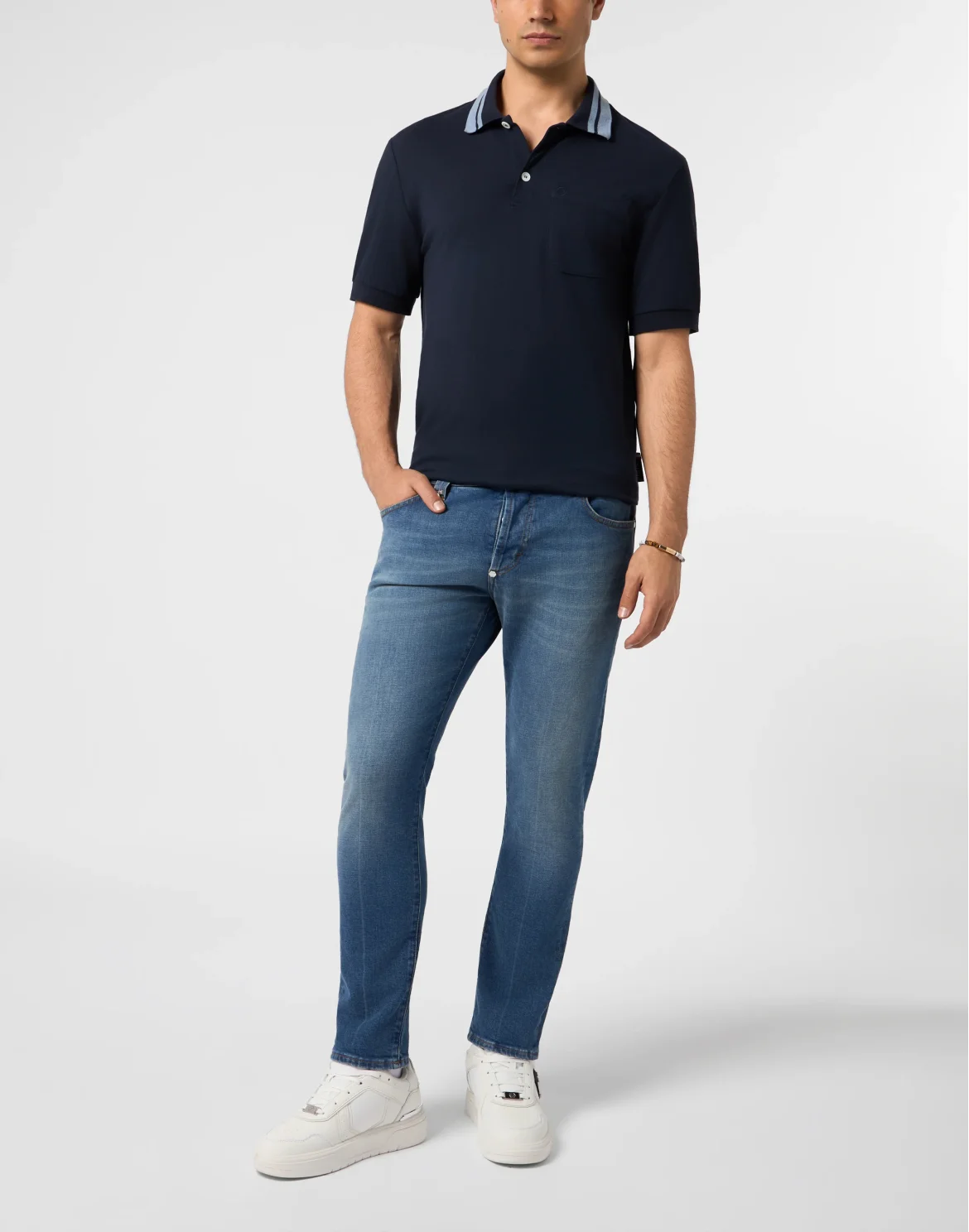 Polo T-Shirt Chest Pocket, цвет: Синий