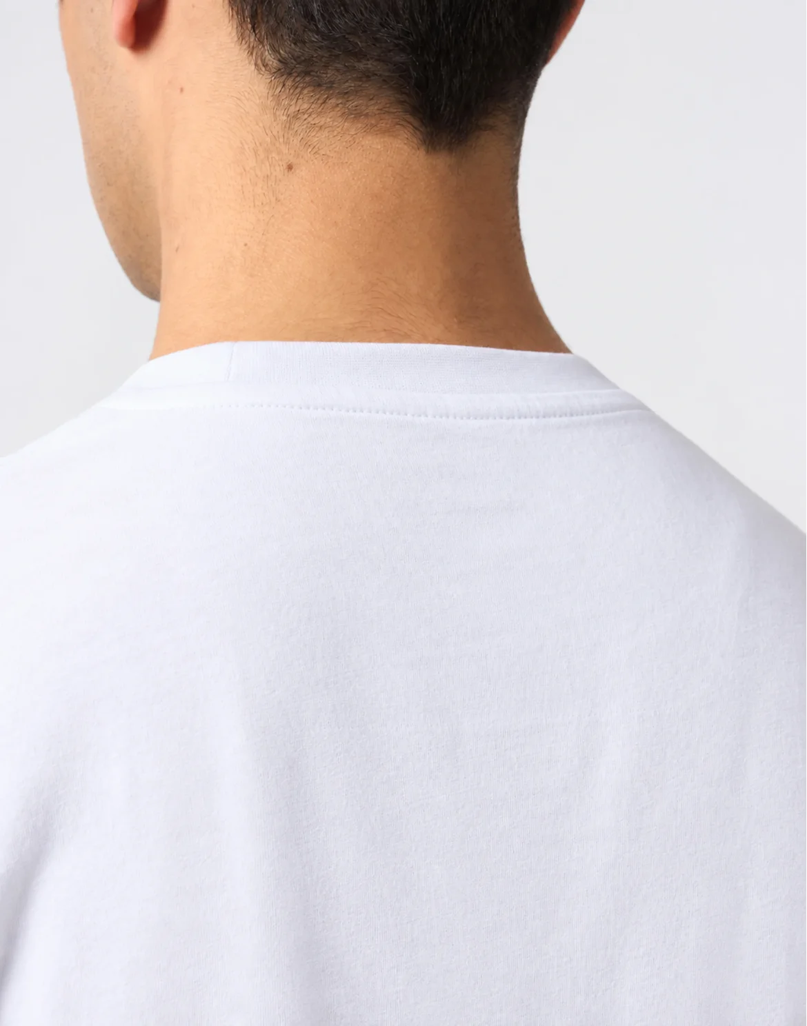 Round Neck T-Shirt Neck Logo, цвет: Белый