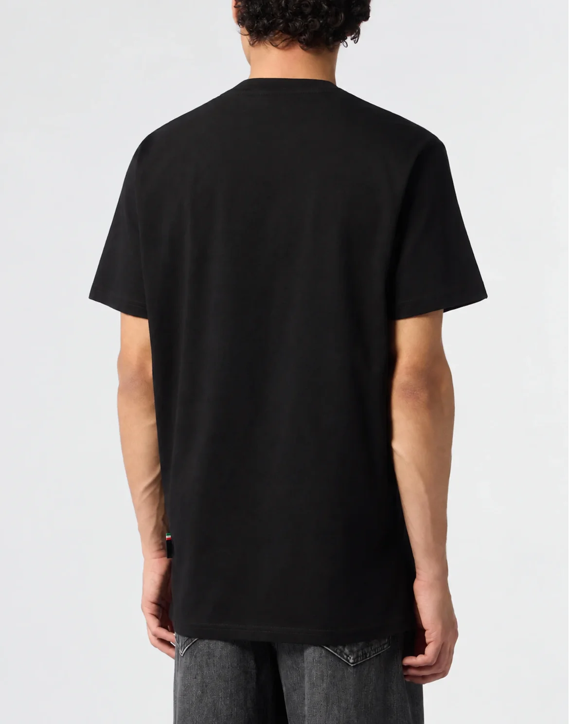 Round Neck T-Shirt Neck Logo, цвет: Черный