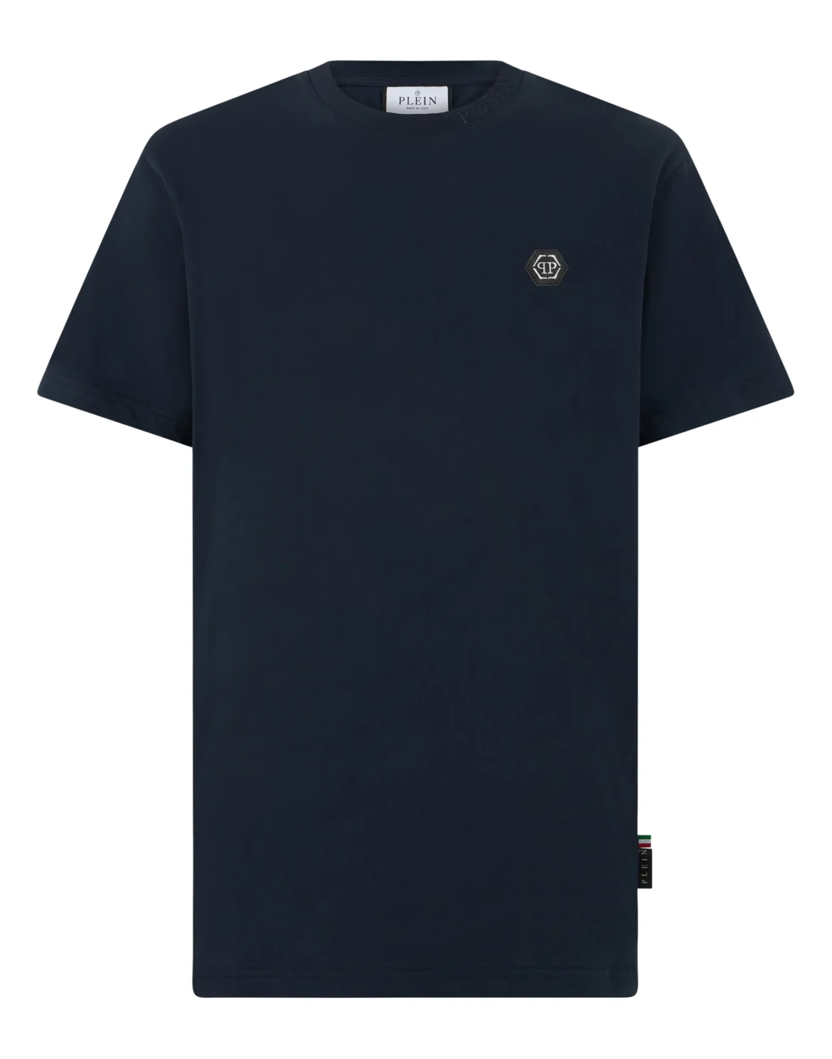 Round Neck T-Shirt Neck Logo, цвет: Синий