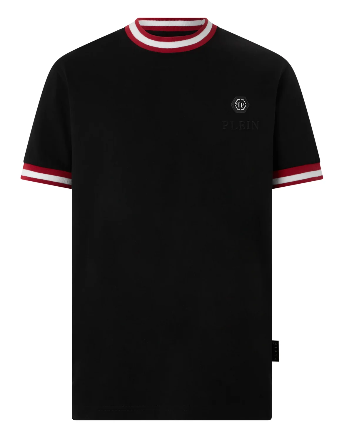 Round Neck T-Shirt Placca Stripes, цвет: Черный