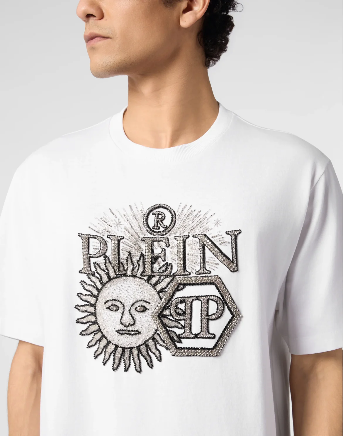 Round Neck T-Shirt Sun Space Club, цвет: Белый