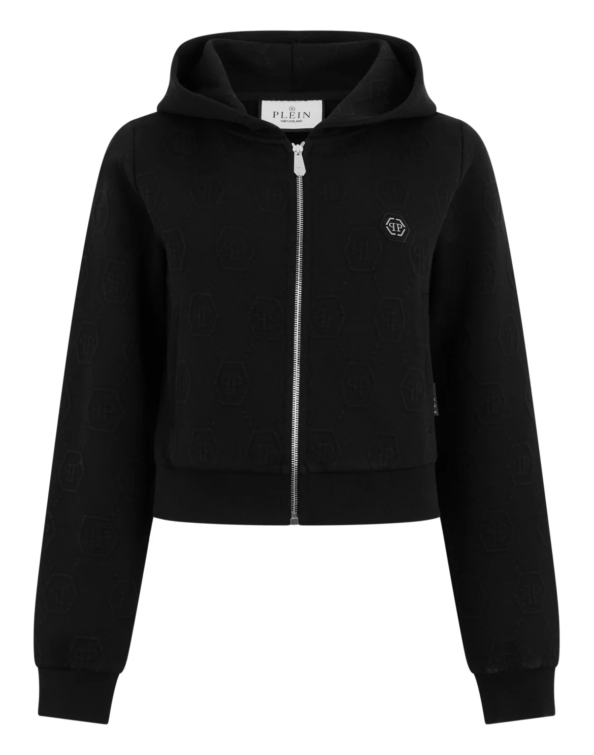 Zip Hoodie Jacquard Monogram, цвет: Черный