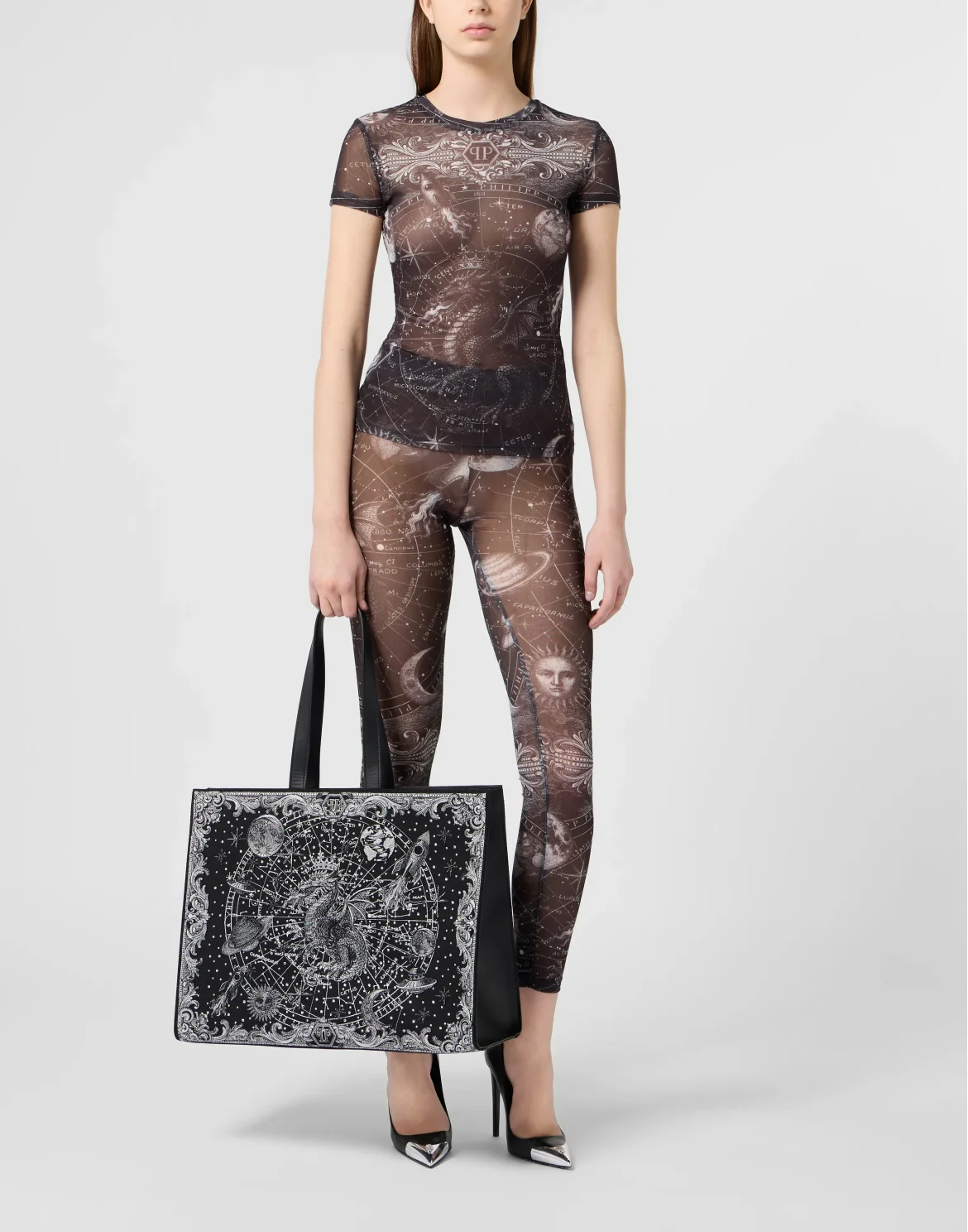 Tulle Leggings Zodiac, цвет: Черный