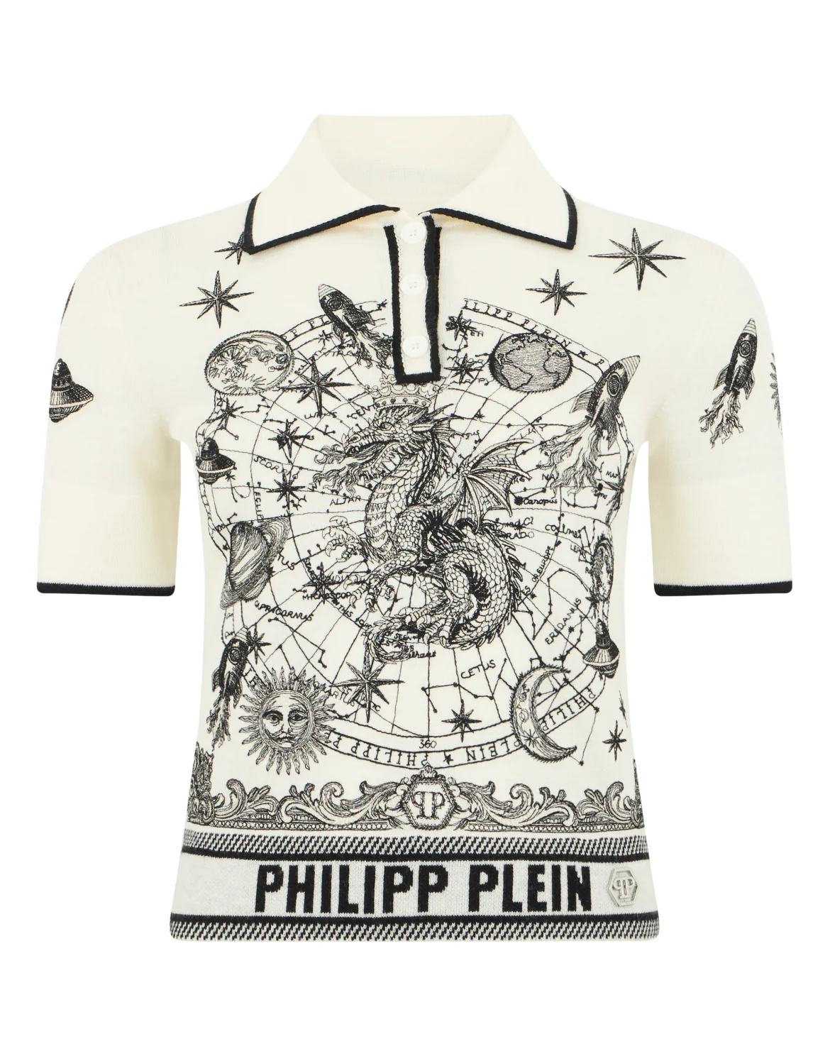 Knitted Polo T-Shirt Lurex Zodiac, цвет: Бежевый