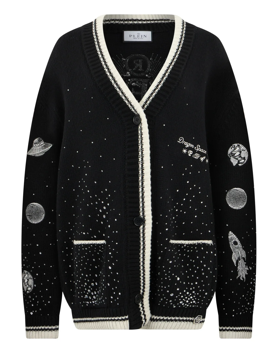 Wool Knitted Cardigan Zodiac, цвет: Черный
