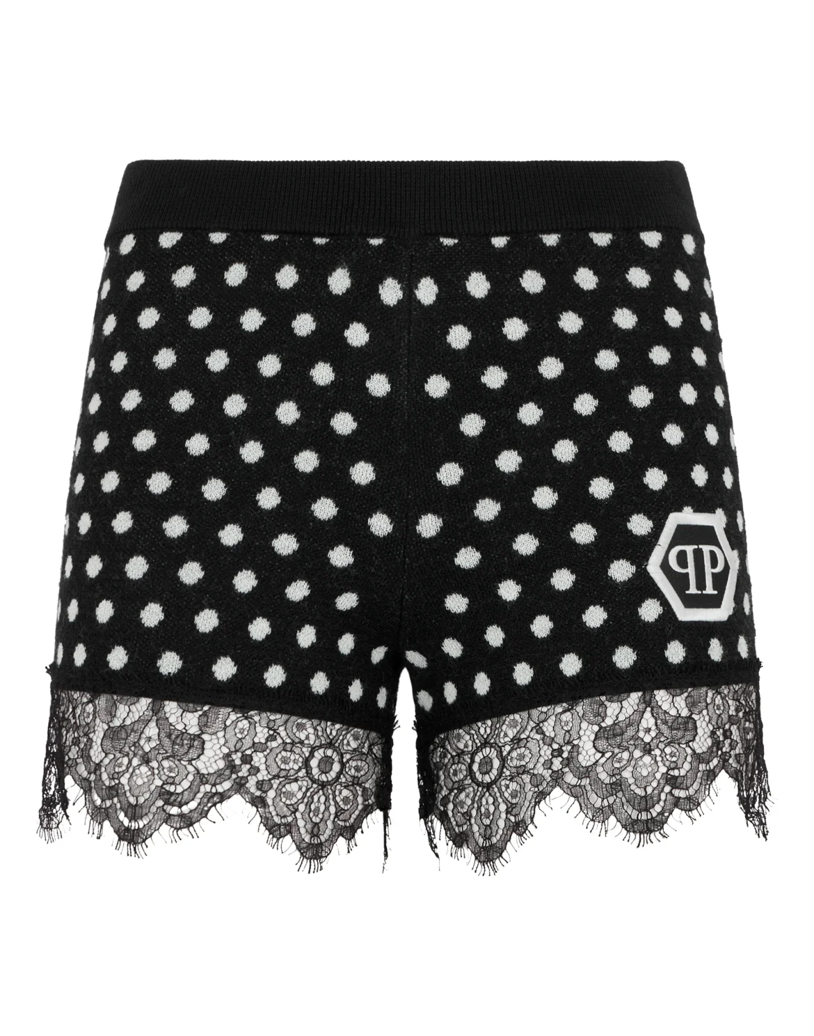 Knitted Shorts Polka Dot, цвет: Черный