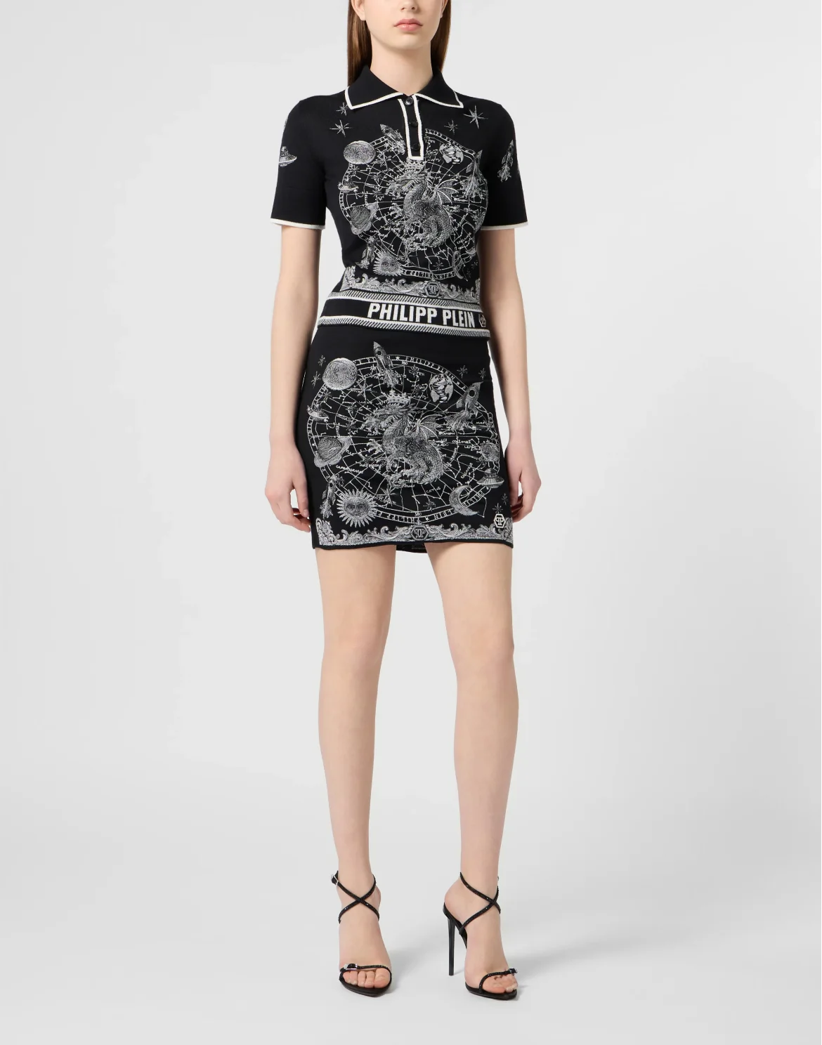 Knitted Mini Skirt Zodiac, цвет: Черный