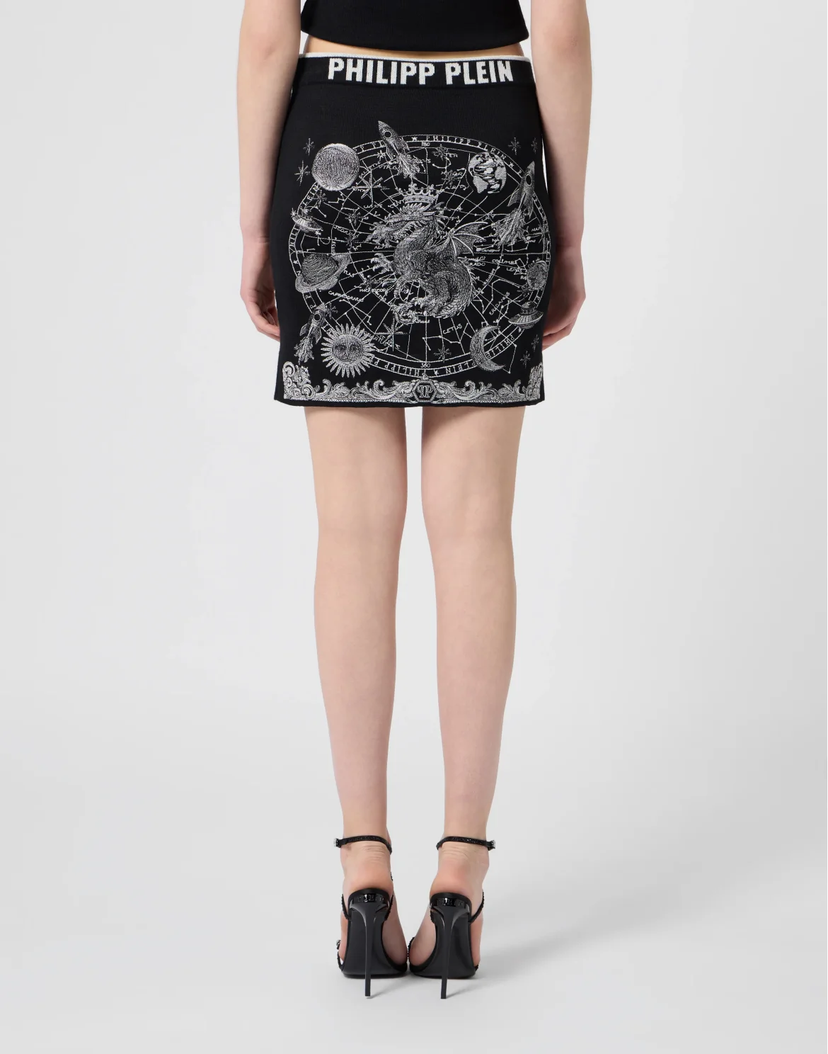Knitted Mini Skirt Zodiac, цвет: Черный