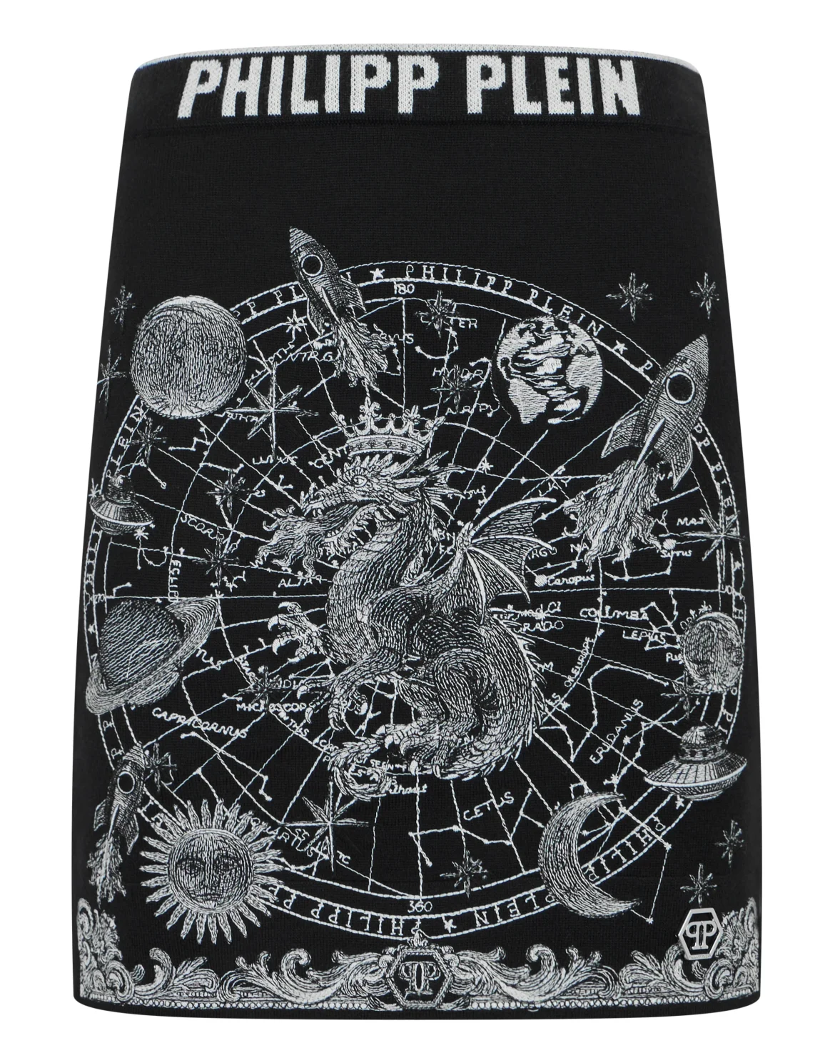Knitted Mini Skirt Zodiac, цвет: Черный