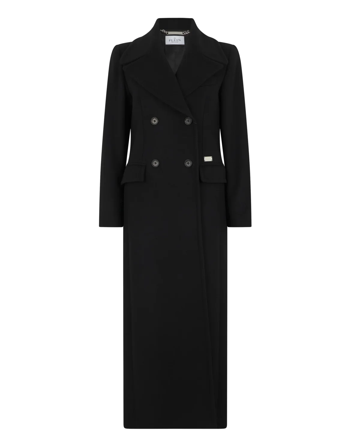 Duke Long Coat Baroque Skull, цвет: Черный