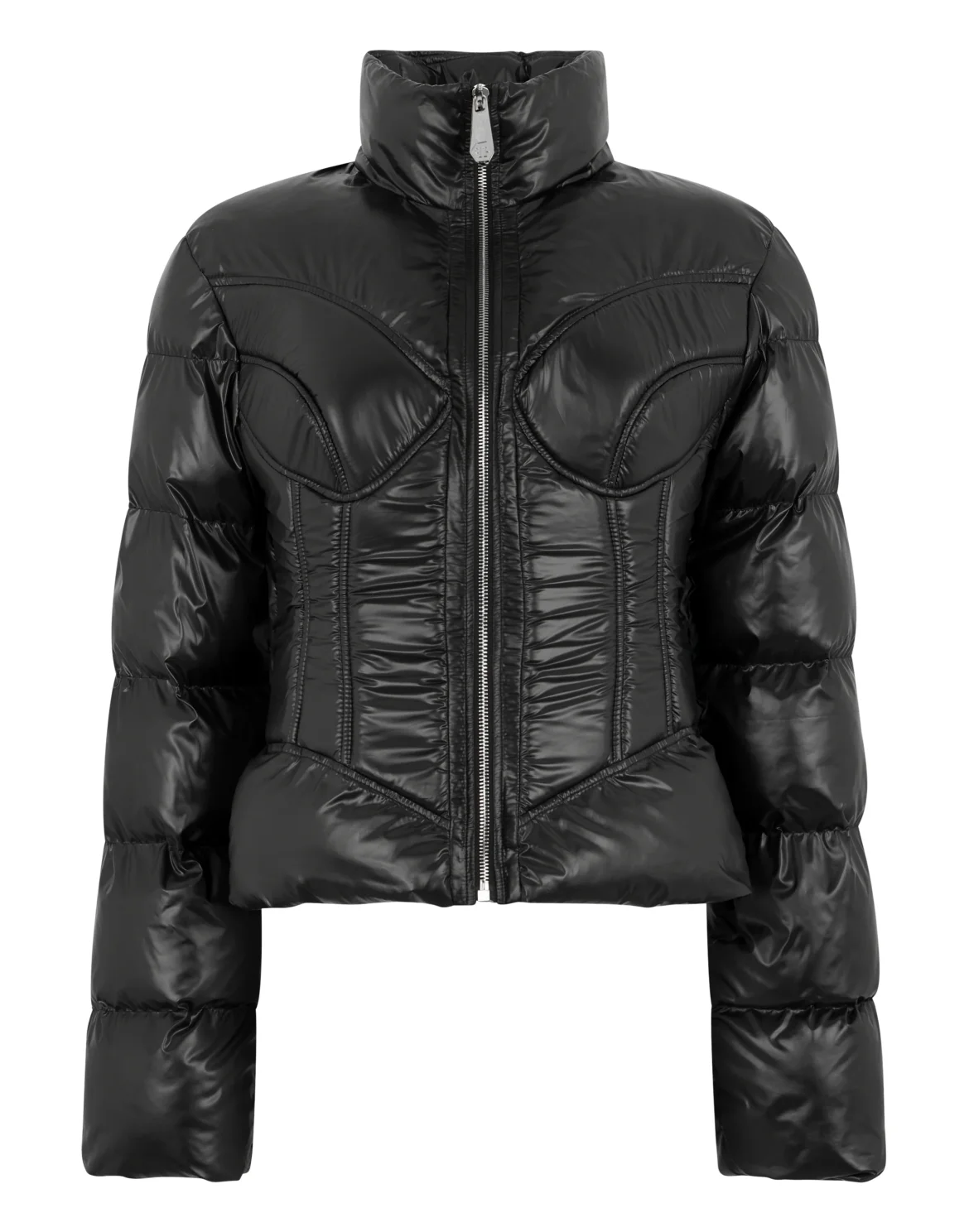 Fitted Down Jacket, цвет: Черный