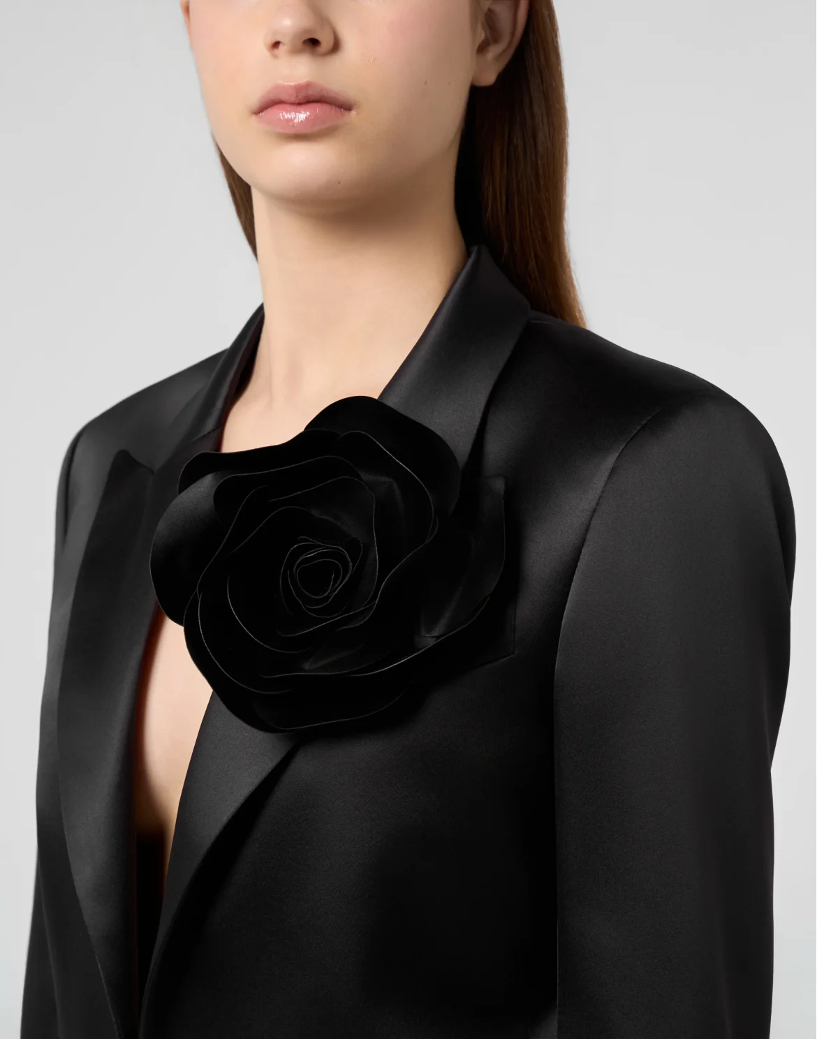 Satin Bolero Flower, цвет: Черный