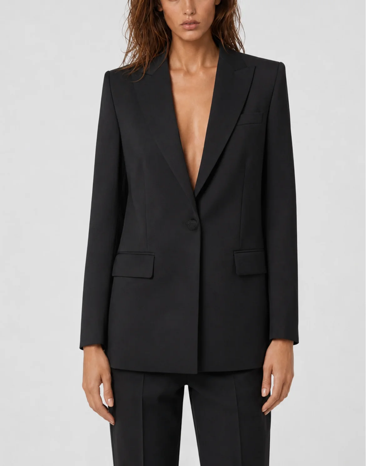 Boyfriend's Fit Blazer Baroque Skull, цвет: Черный