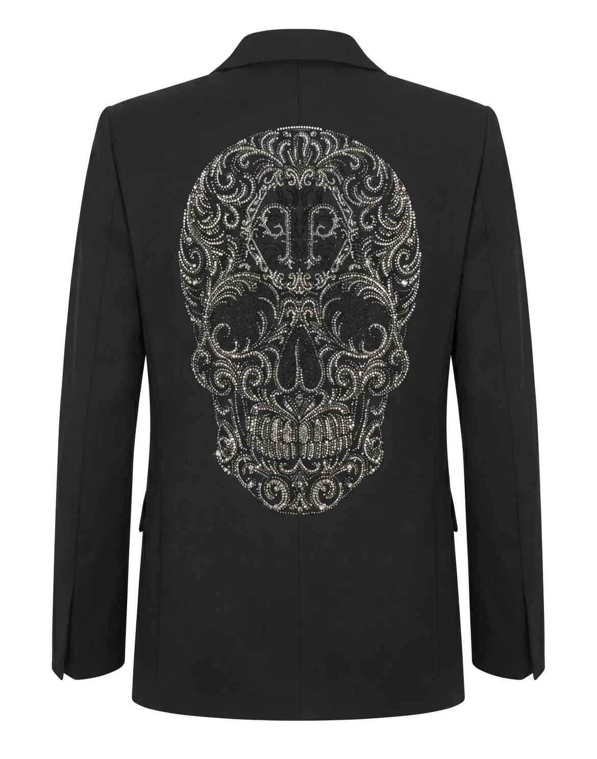 Boyfriend's Fit Blazer Baroque Skull, цвет: Черный