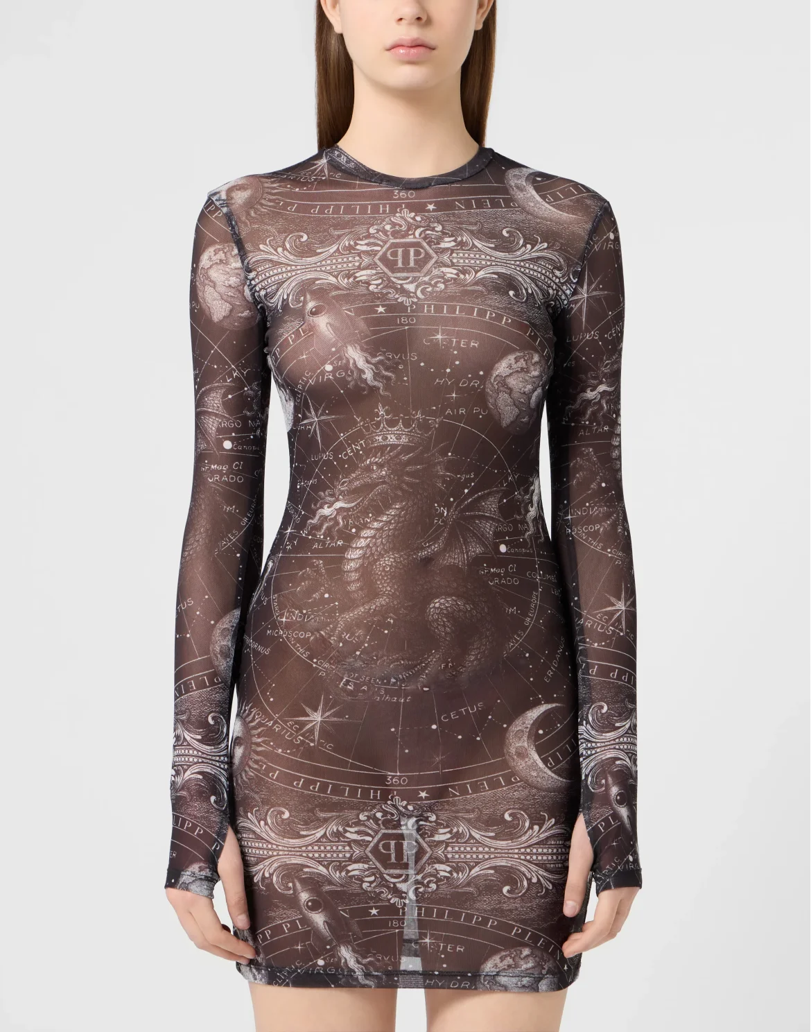 Tulle Mini Dress Zodiac, цвет: Черный