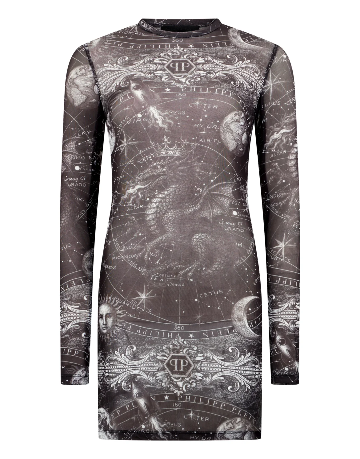 Tulle Mini Dress Zodiac, цвет: Черный