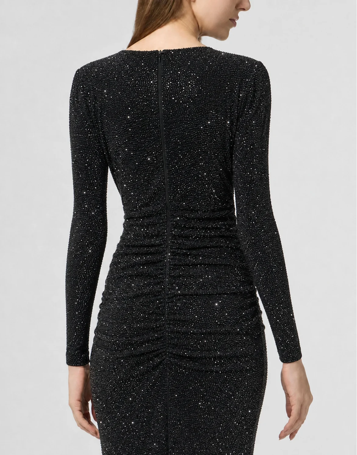 Long Dress All-Over Strass, цвет: Черный