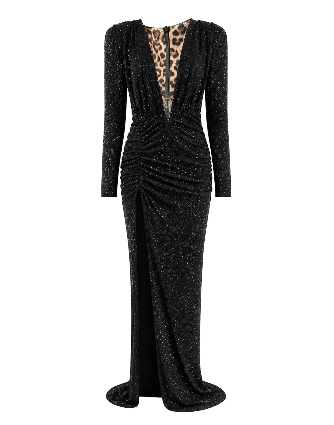 Long Dress All-Over Strass, цвет: Черный