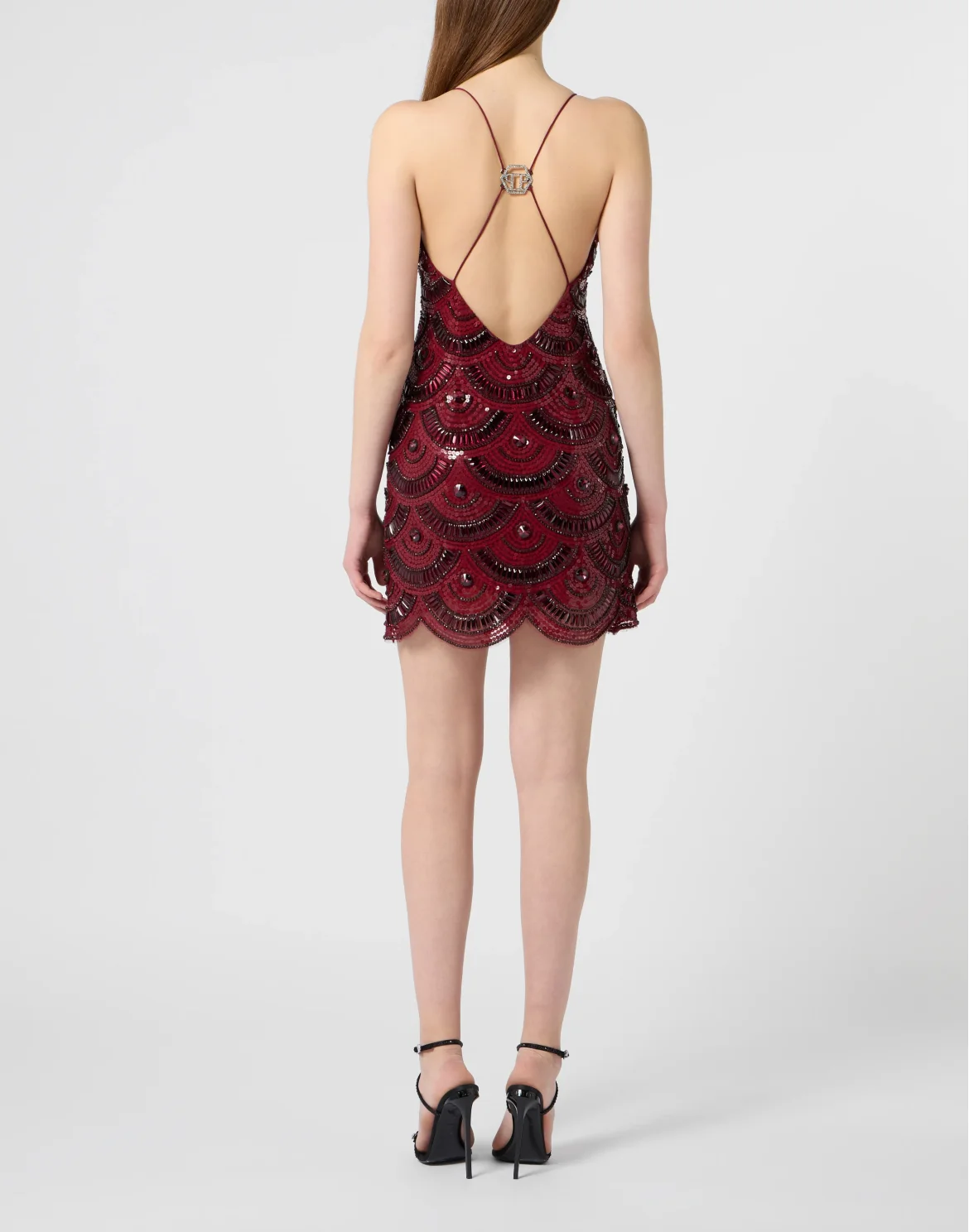 Mini Dress Shiny Waves, цвет: Красный