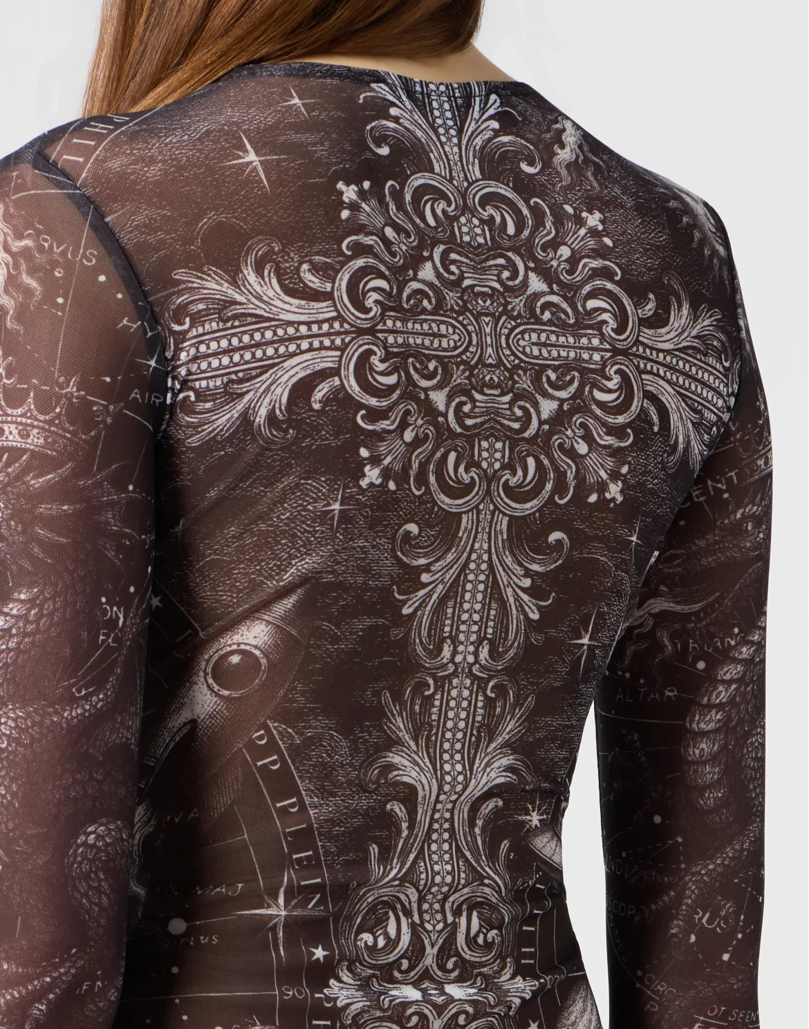 Tulle Bodysuit Zodiac, цвет: Черный