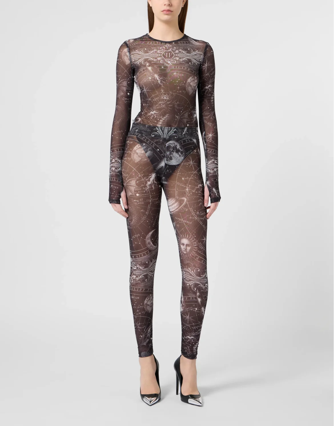 Tulle Bodysuit Zodiac, цвет: Черный