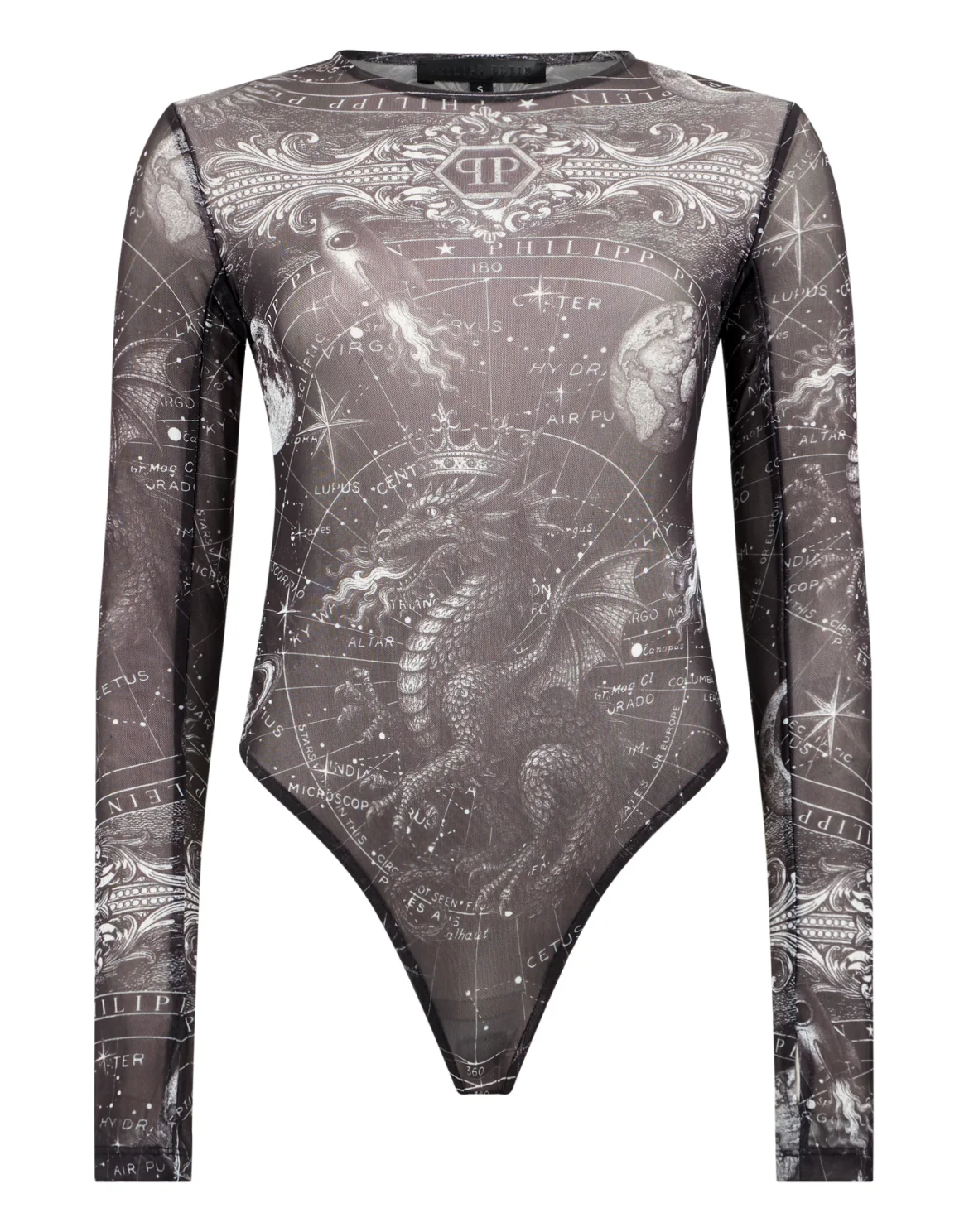 Tulle Bodysuit Zodiac, цвет: Черный