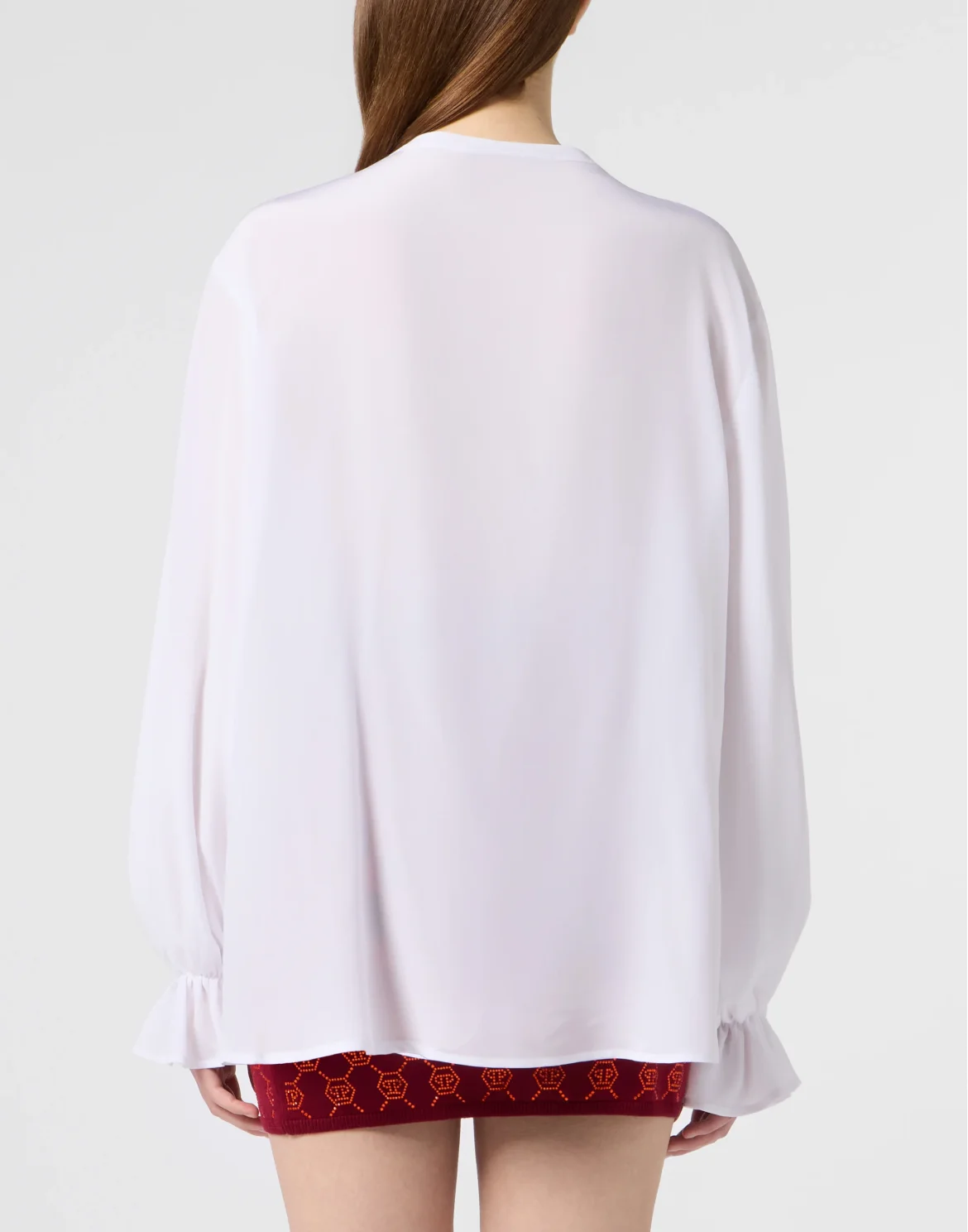 Crepe Volant Shirt, цвет: Белый
