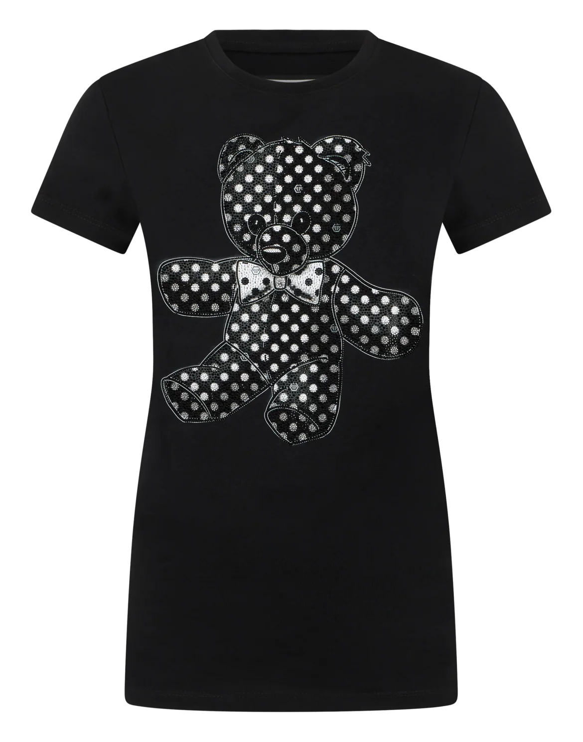 Sexy Pure Fit T-Shirt Strass Teddy, цвет: Черный