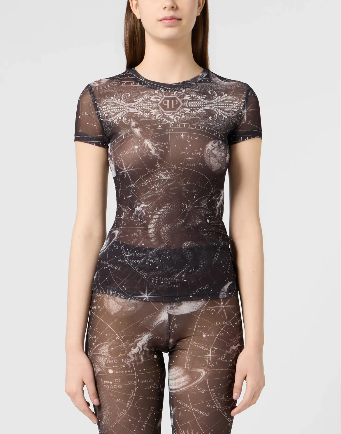 Tulle Sexy Pure Fit T-Shirt Zodiac, цвет: Черный