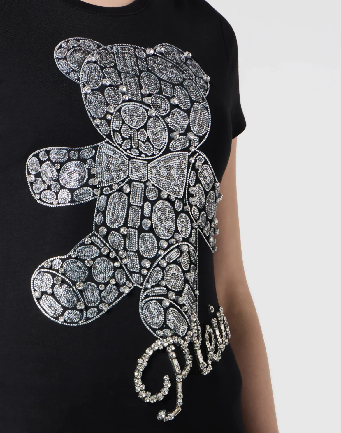 Sexy Pure Fit T-Shirt Teddy Crystal, цвет: Черный