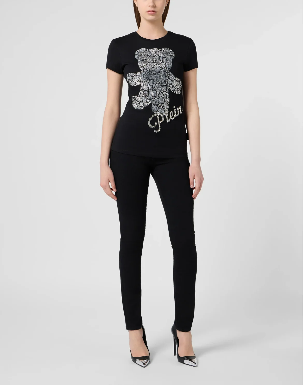 Sexy Pure Fit T-Shirt Teddy Crystal, цвет: Черный