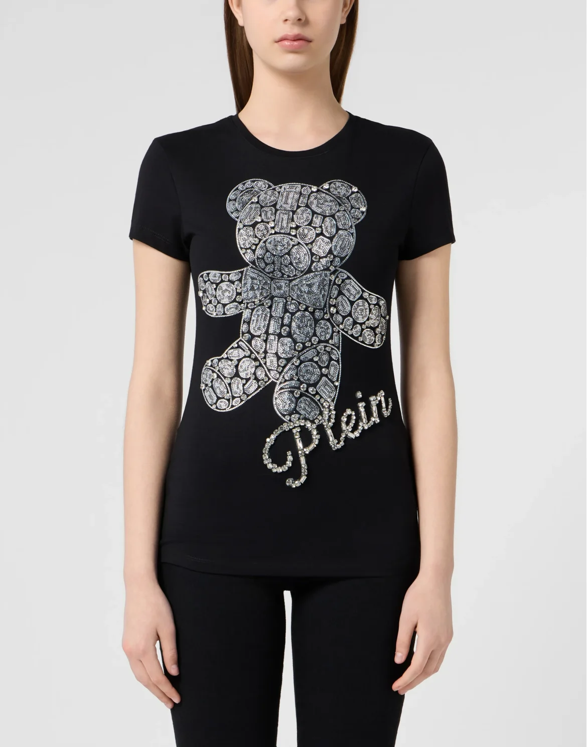 Sexy Pure Fit T-Shirt Teddy Crystal, цвет: Черный