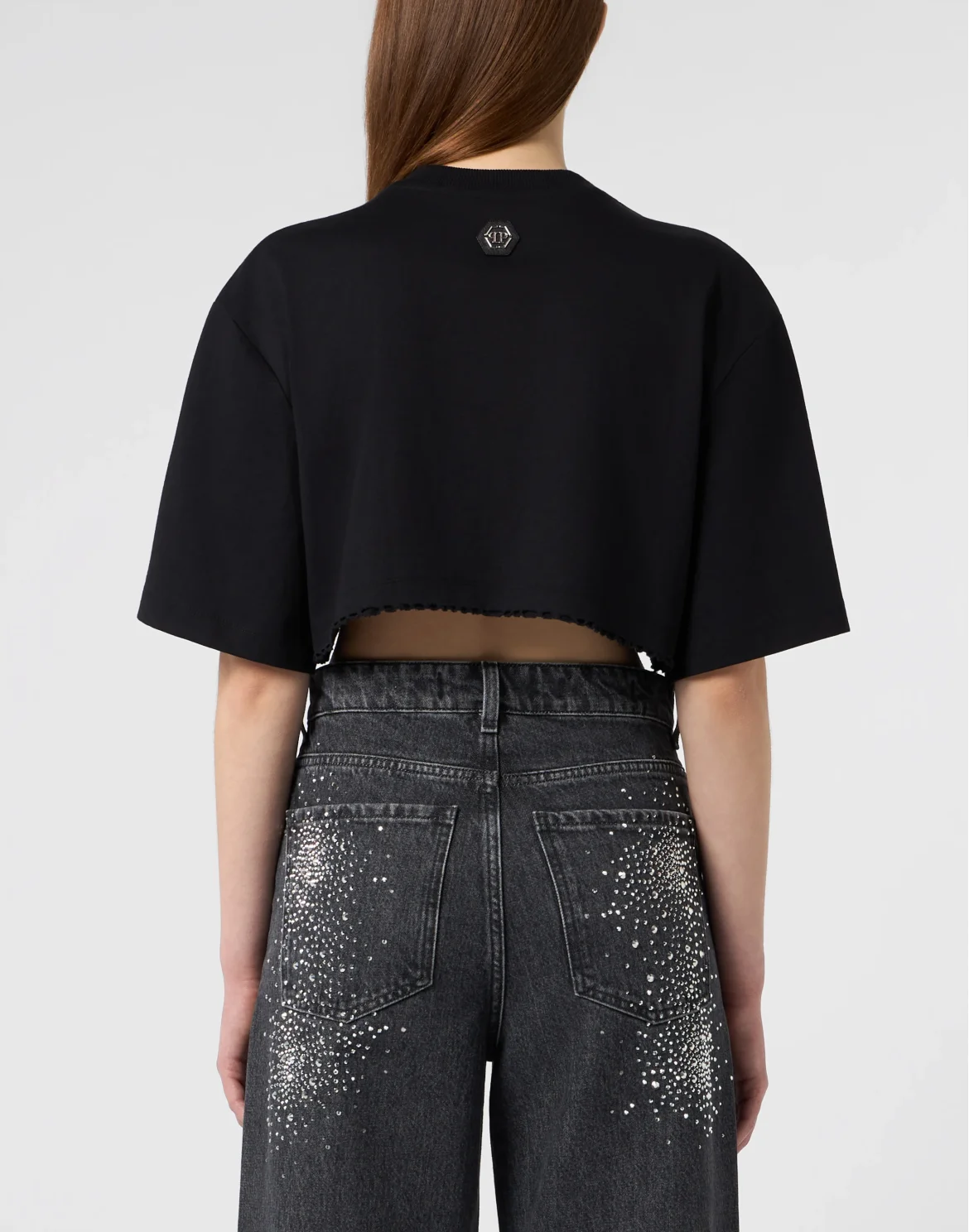 Cropped T-Shirt Zodiac, цвет: Черный