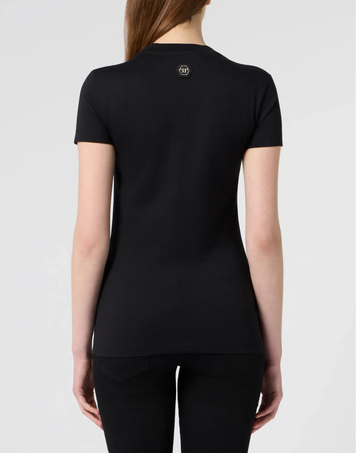 Sexy Pure Fit T-Shirt Crystal Plein, цвет: Черный