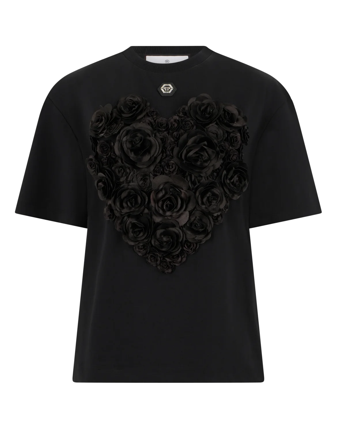 Man Fit T-Shirt Flowers, цвет: Черный