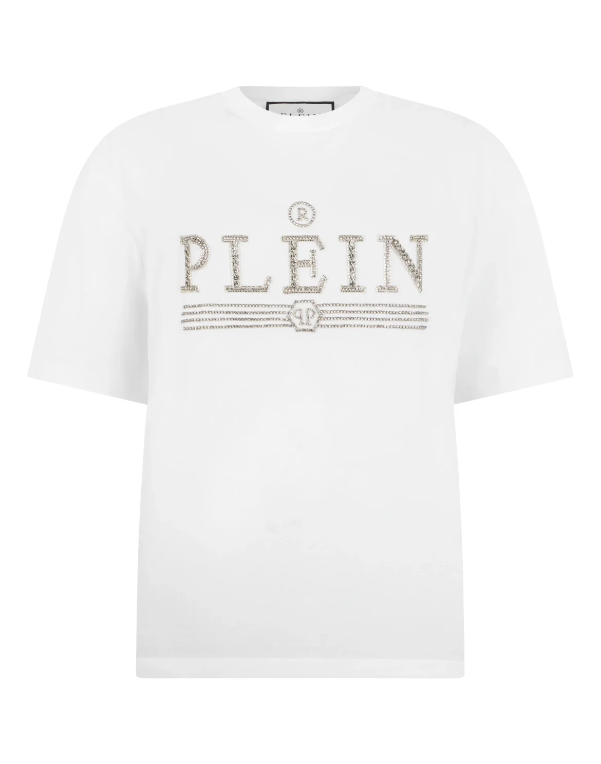 Man Fit T-Shirt Plein Logo, цвет: Белый