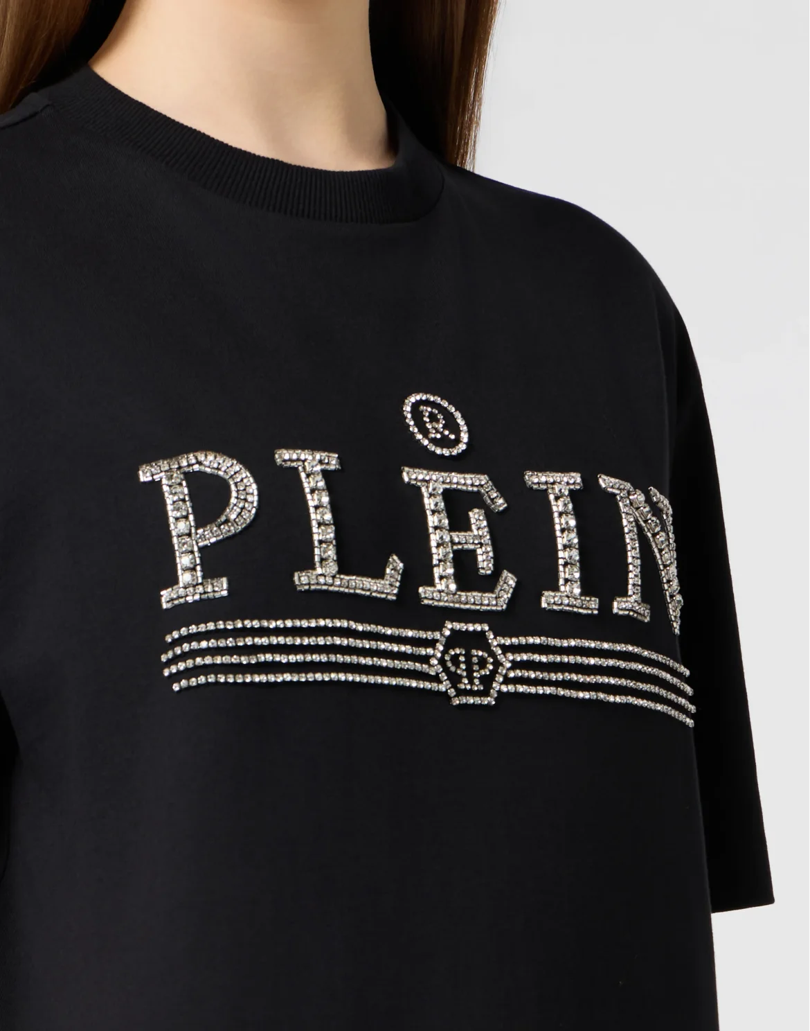 Man Fit T-Shirt Plein Logo, цвет: Черный