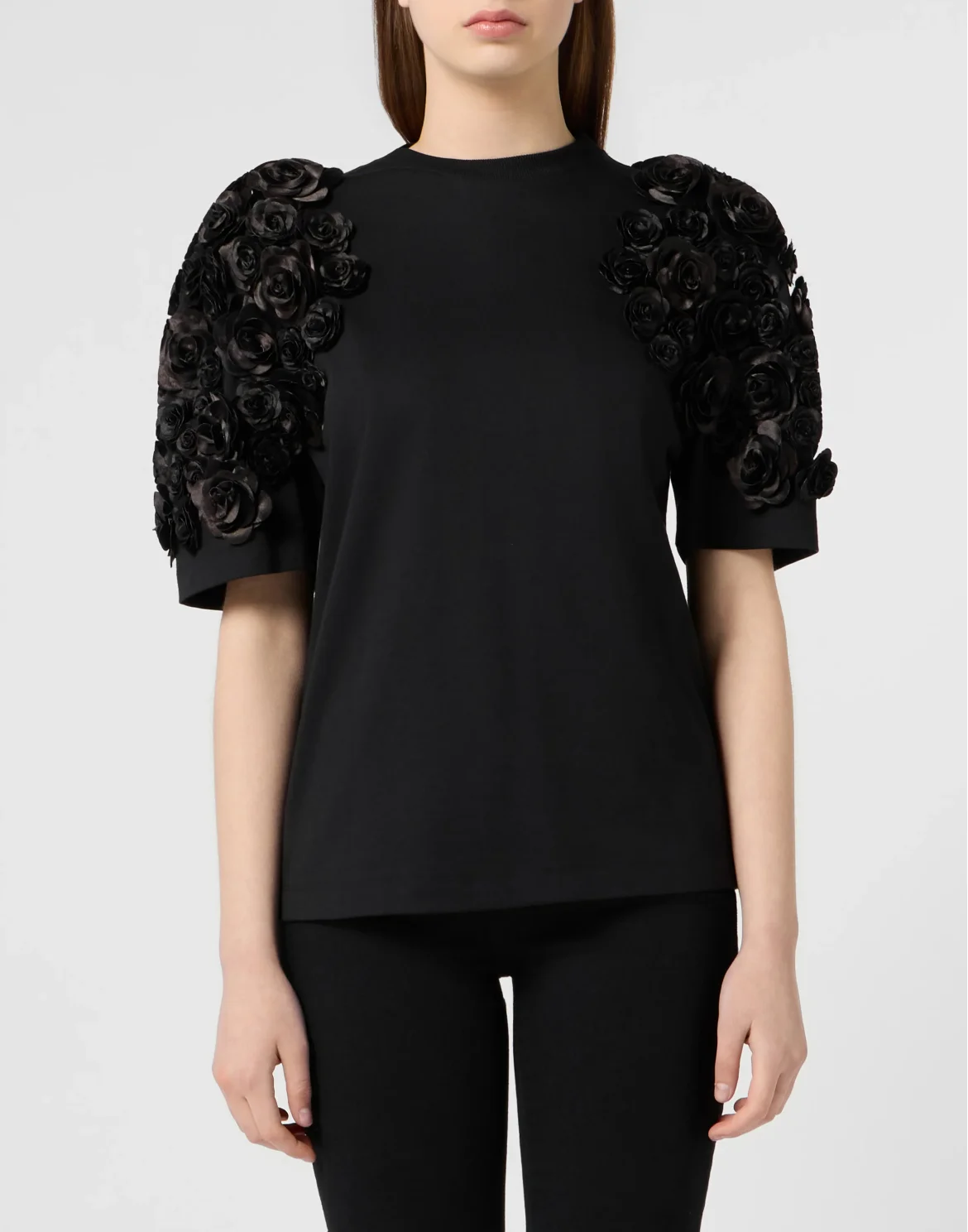 Man Fit T-Shirt Roses, цвет: Черный