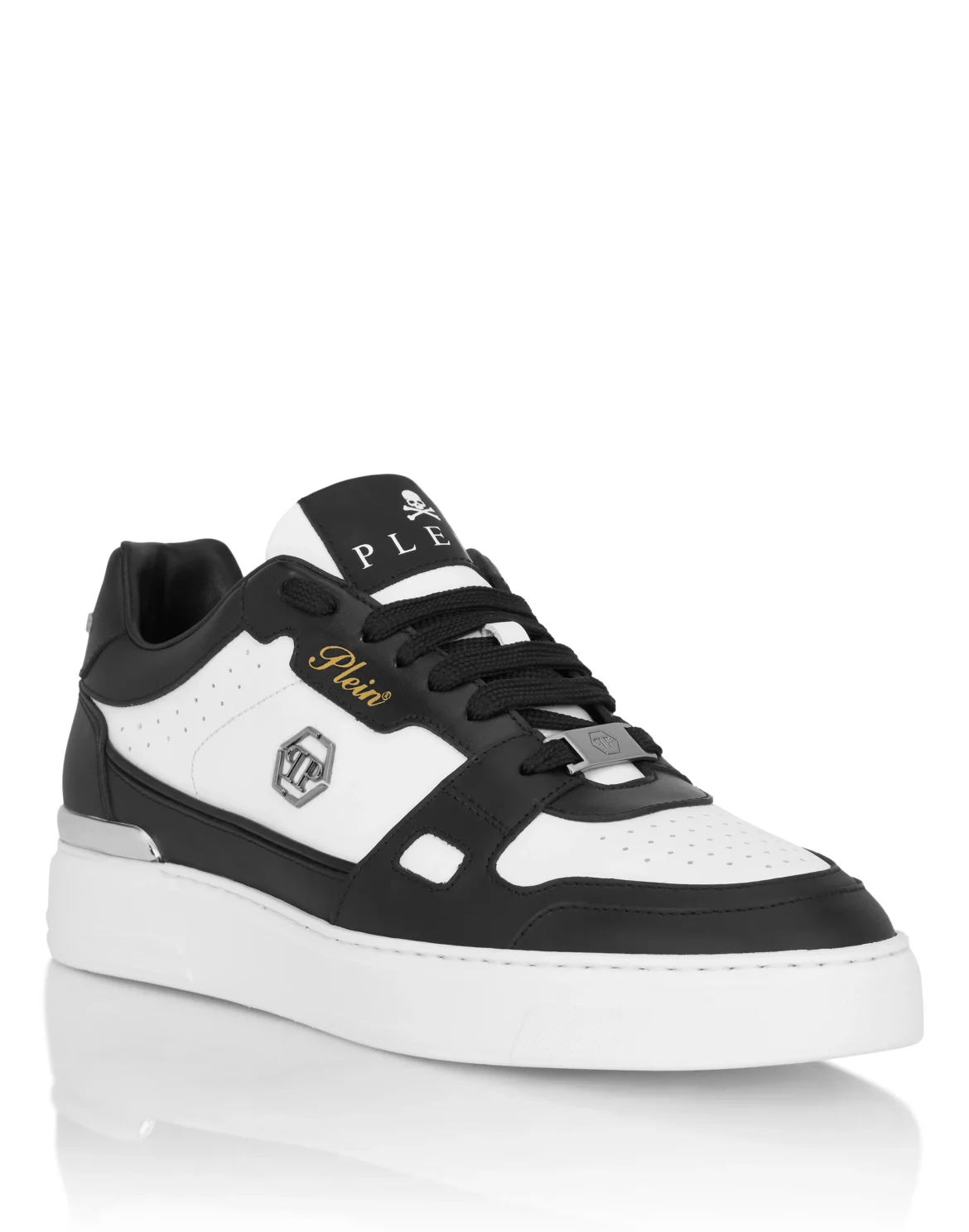 Low-Top Sneakers Mix Nappa, цвет: Черный