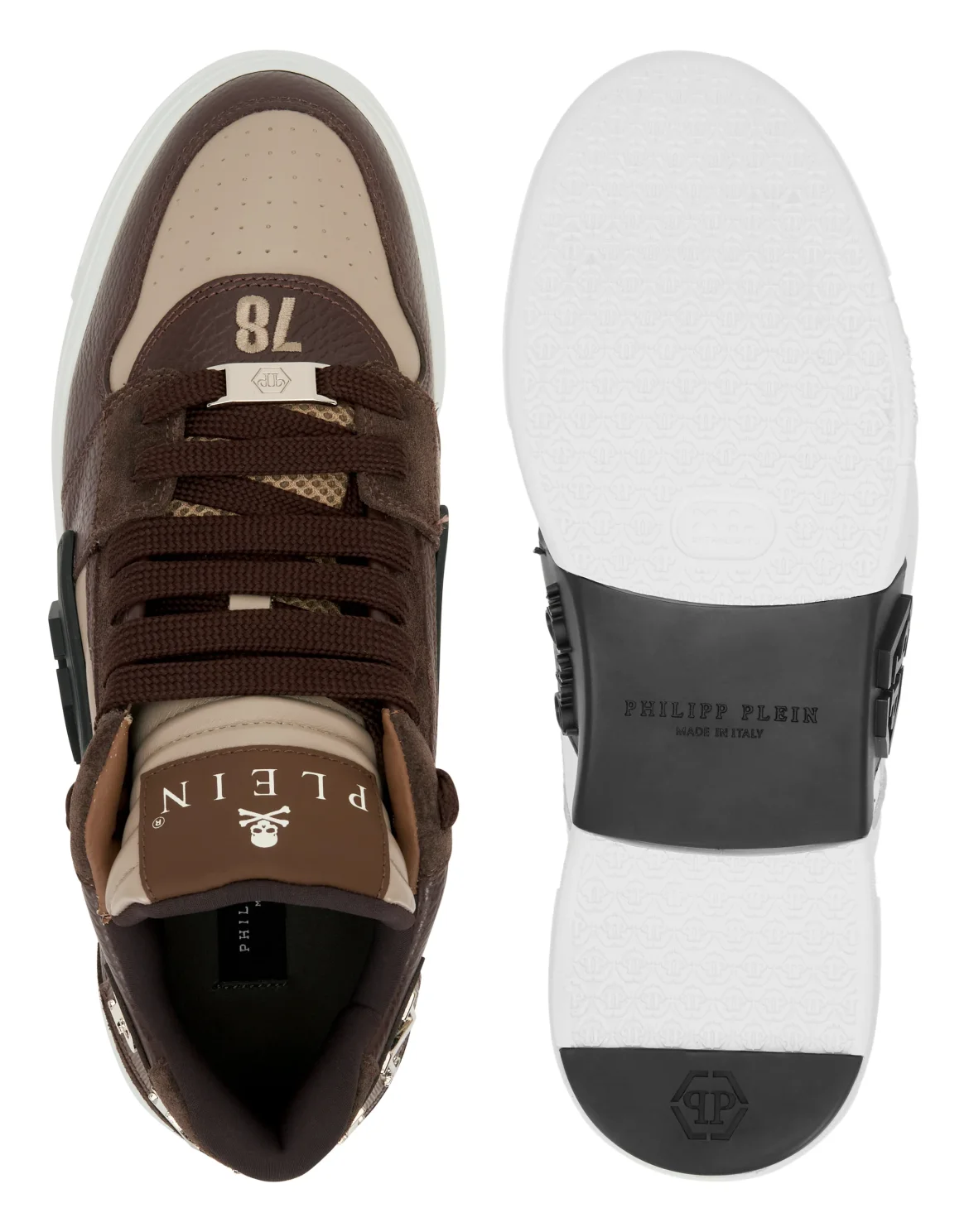 Low-Top PHANTOM KICK$ Mix Leather, цвет: Коричневый
