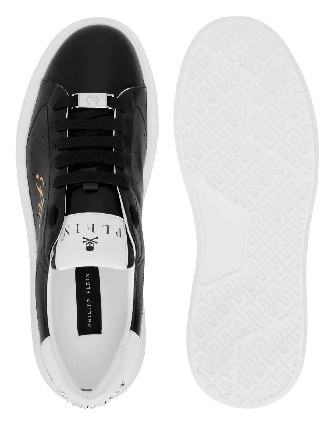 Low-Top Sneakers Signature, цвет: Черный