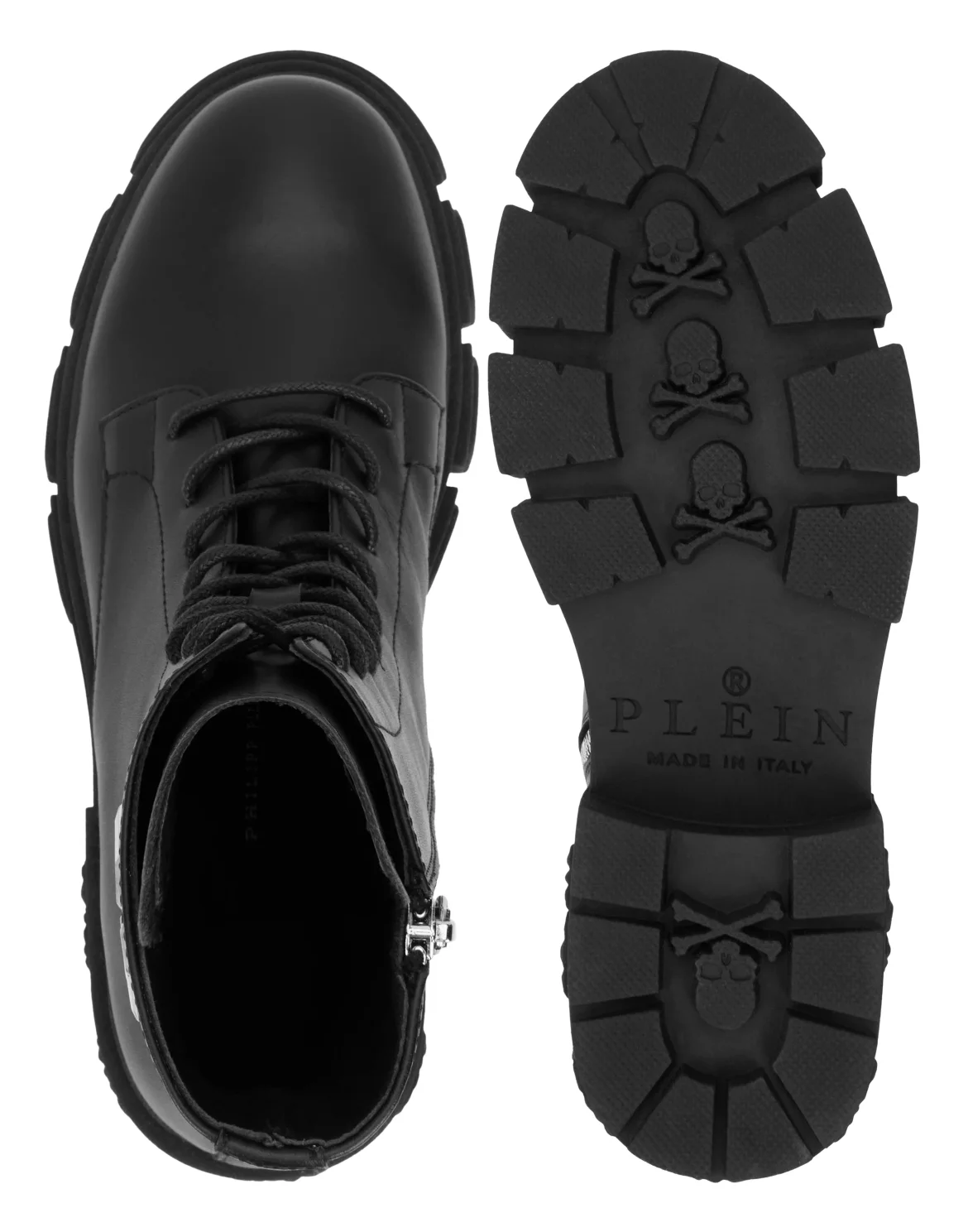 Lace-Up Boots Gothic Plein, цвет: Черный