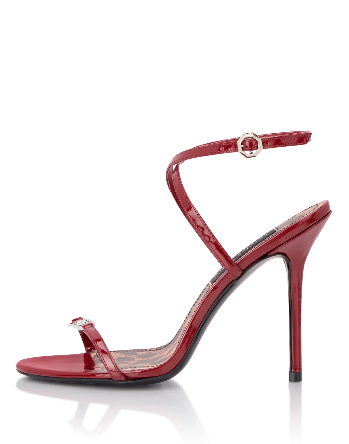 Patent Leather High Heels Sandals 11, цвет: Красный